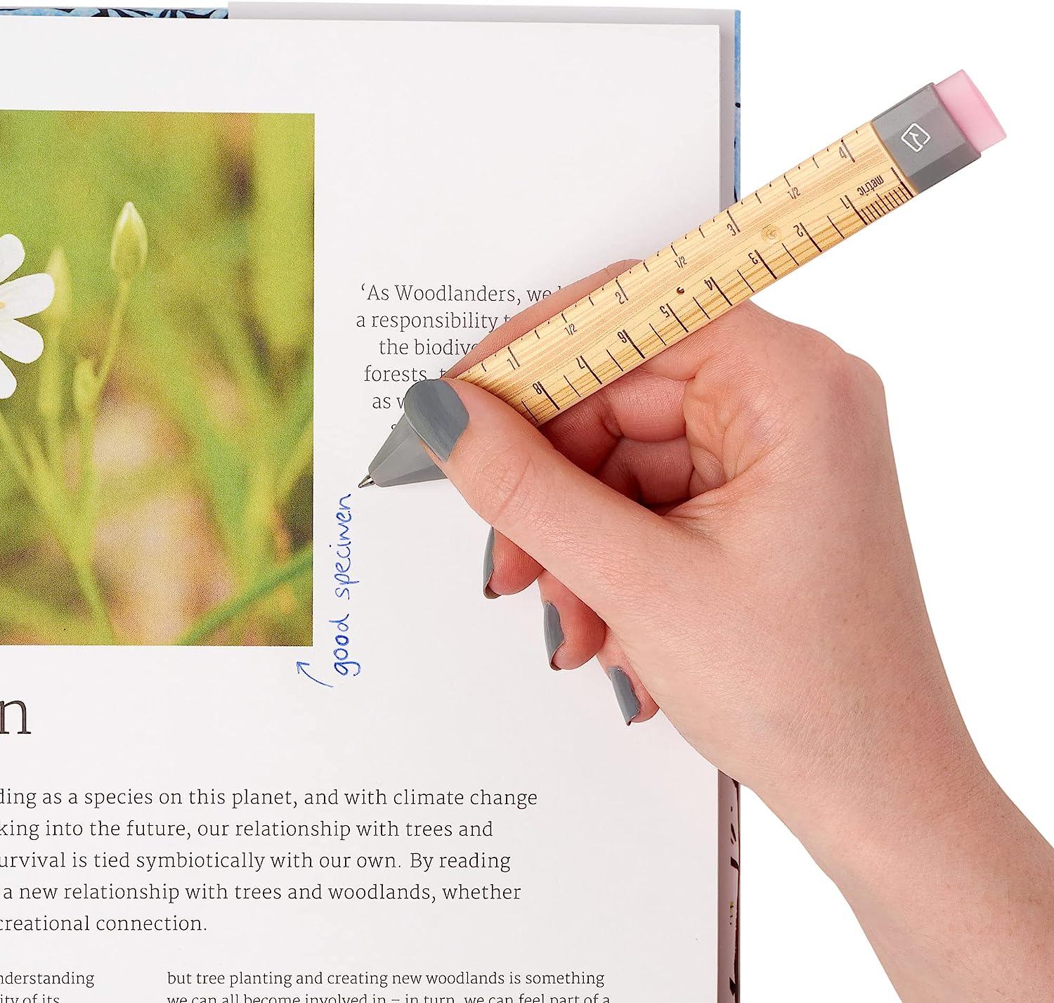 Pen Bookmark Ruler with Refills - The English Bookshop Kuwait