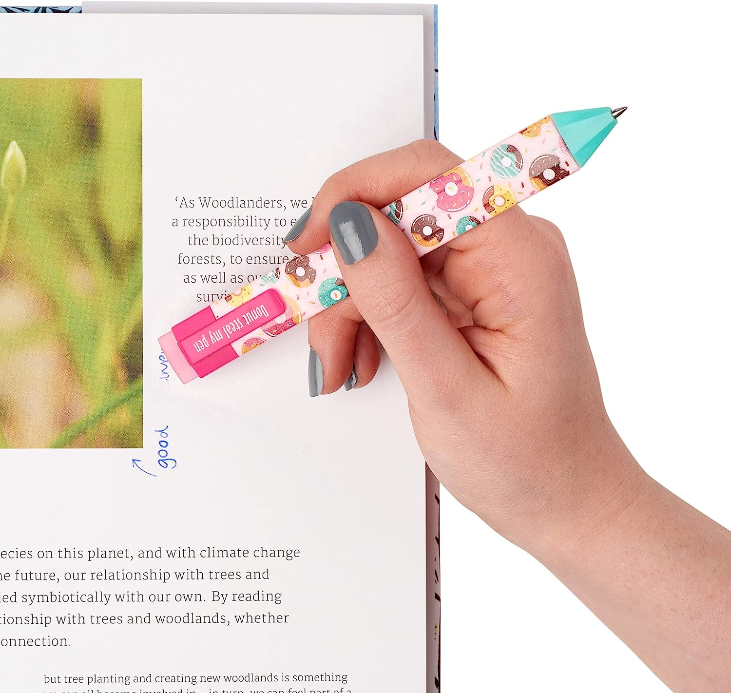 Pen Bookmark Doughnut with Refills - The English Bookshop Kuwait