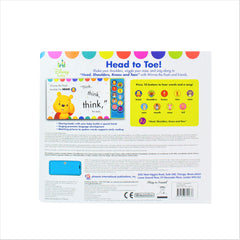 Disney Baby Winnie the Pooh - Head to Toe! 10-Button Sound Book - PI Kids (Play-A-Song) - The English Bookshop Kuwait