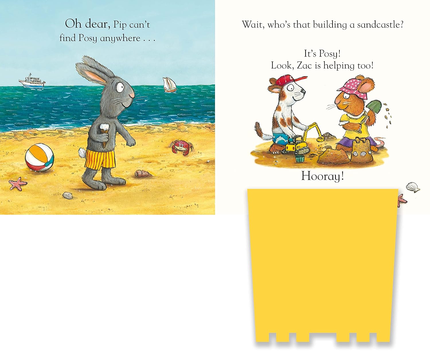 Pip and Posy, Where Are You? At the Seaside (A Felt Flaps Book)