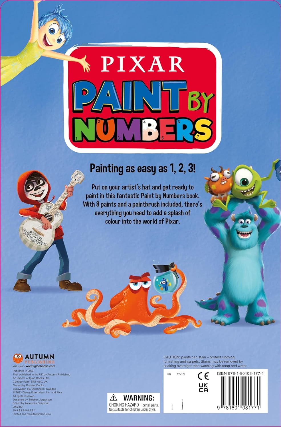 Pixar: Paint By Numbers - The English Bookshop