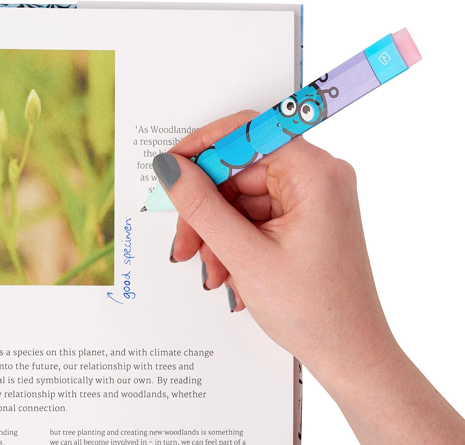 Pen Bookmark Bookworm with Refills - The English Bookshop Kuwait