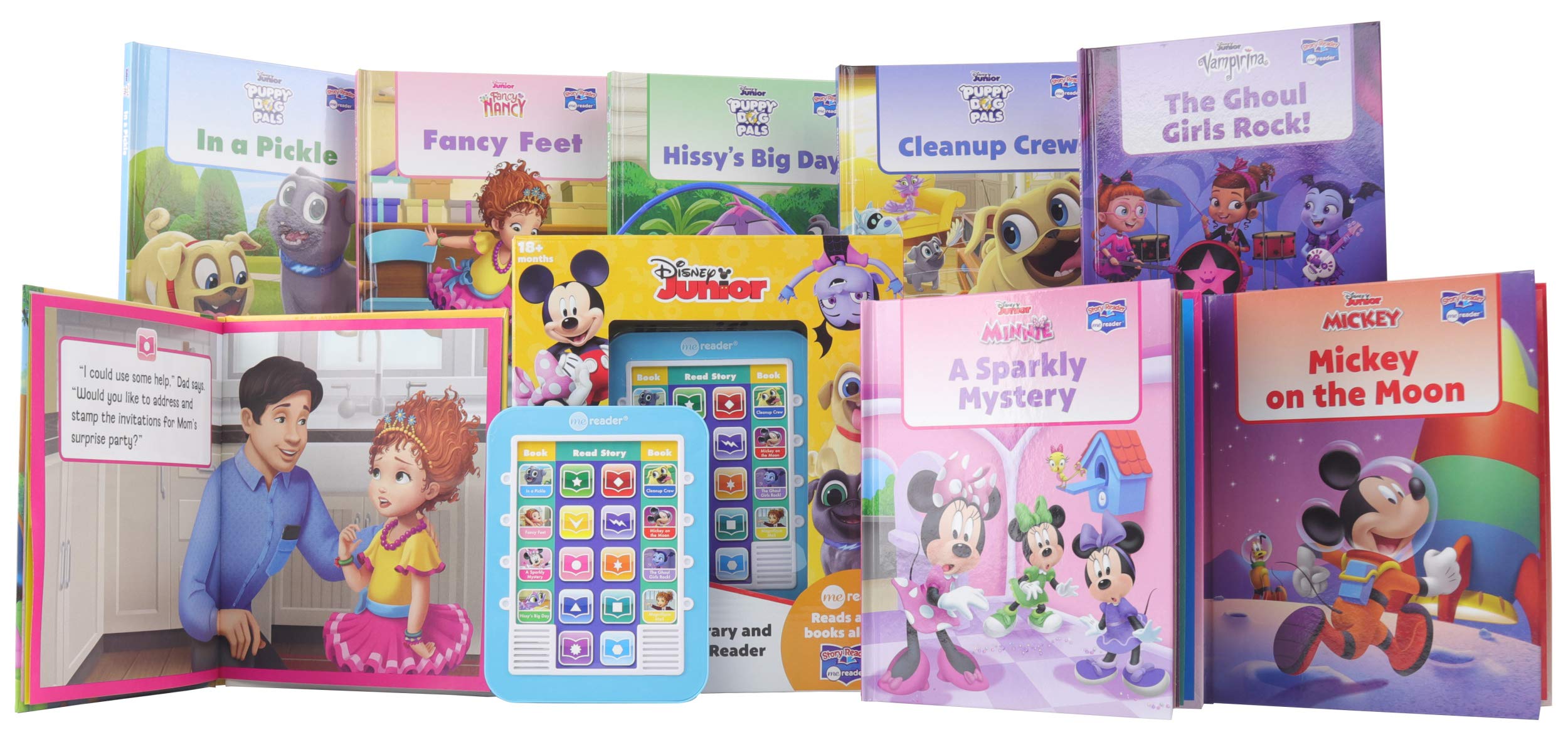 Disney Junior Mickey Mouse Clubhouse, Puppy Dog Pals and More!- Me Reader Electronic Reader and 8-Book Library - The English Bookshop Kuwait