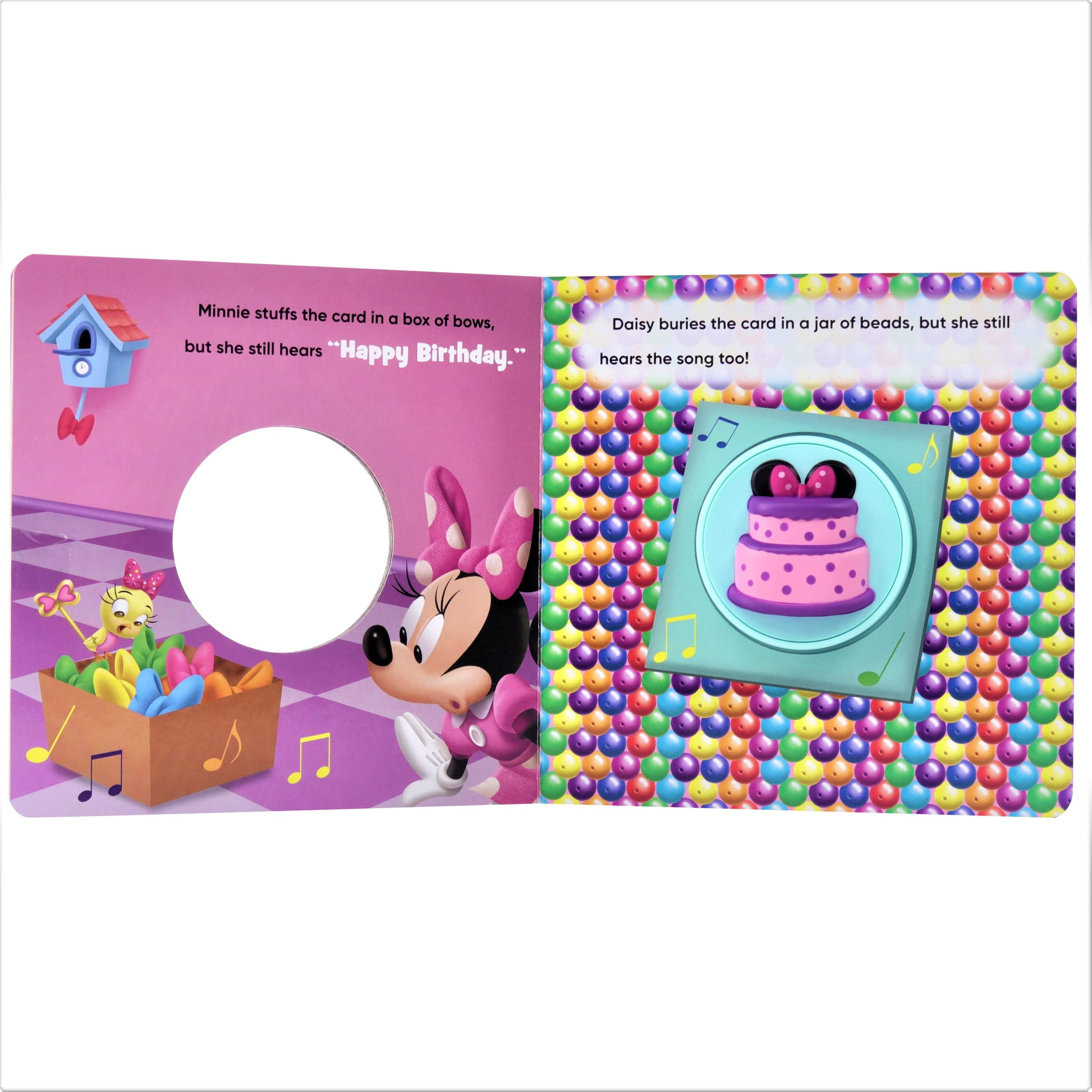 Disney Junior Minnie Mouse - Happy Birthday Surprise! Squishy Button Sound Book - Satisfying Tactile and Sensory Play - PI Kids (Play-A-Sound) - The English Bookshop Kuwait