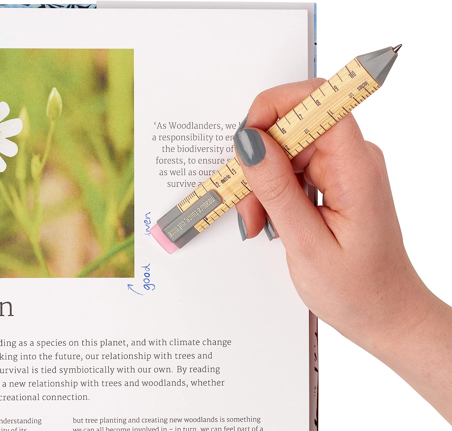 Pen Bookmark Ruler with Refills - The English Bookshop Kuwait