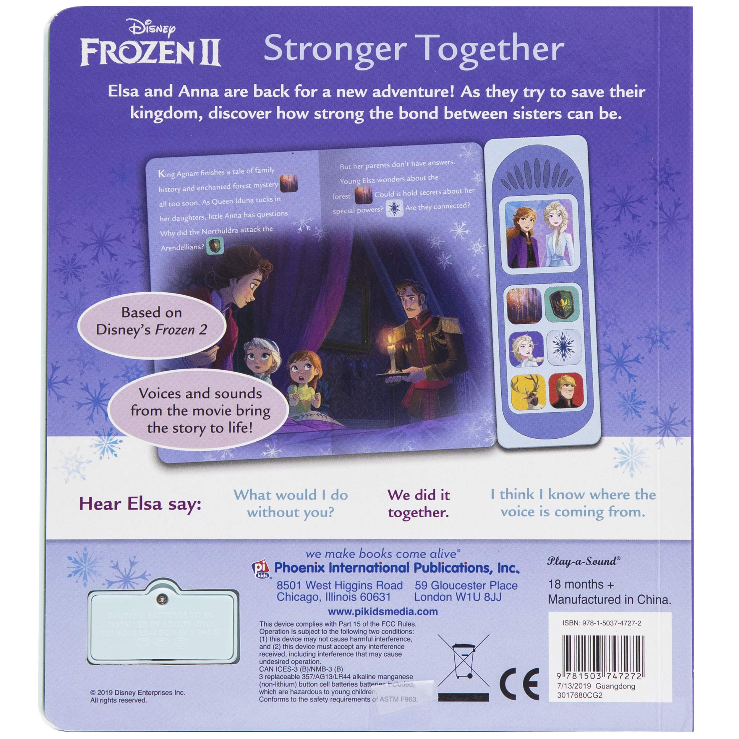 Disney Frozen 2 Elsa, Anna, and Olaf - Stronger Together Little Sound Book – PI Kids (Play-A-Sound) - The English Bookshop Kuwait