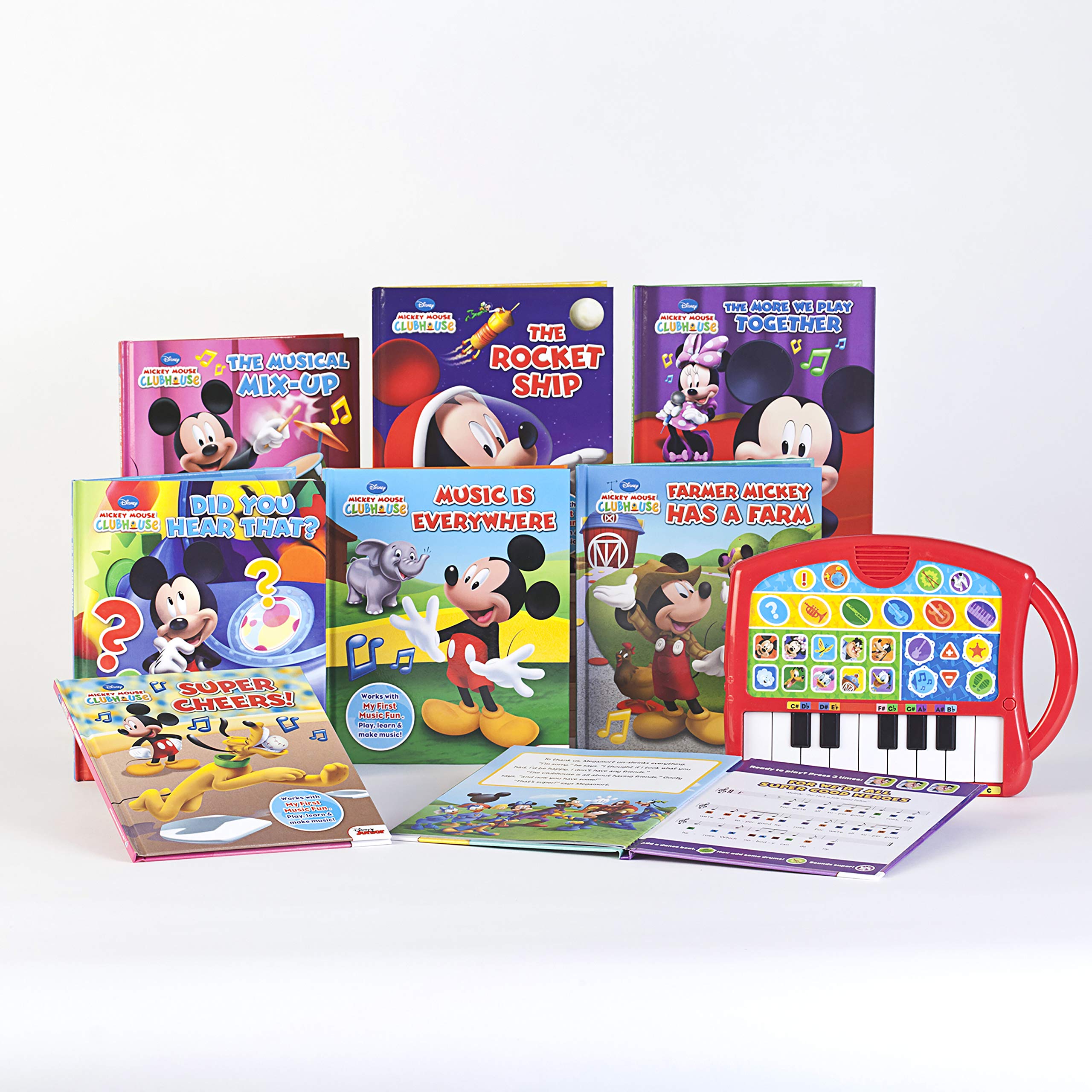Disney Mickey Mouse Clubhouse - My First Music Fun Portable Electronic Keyboard and 8-Book Library - The English Bookshop Kuwait