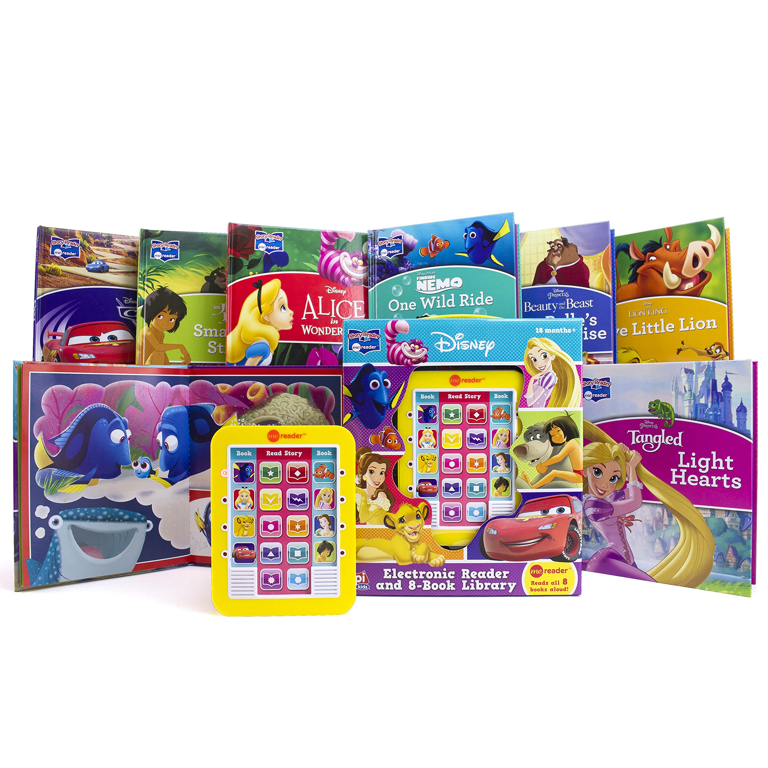 Disney Friends - Lion King, Cars, Princess, and More! - Me Reader Electronic Reader and 8 Sound Book Library - The English Bookshop Kuwait