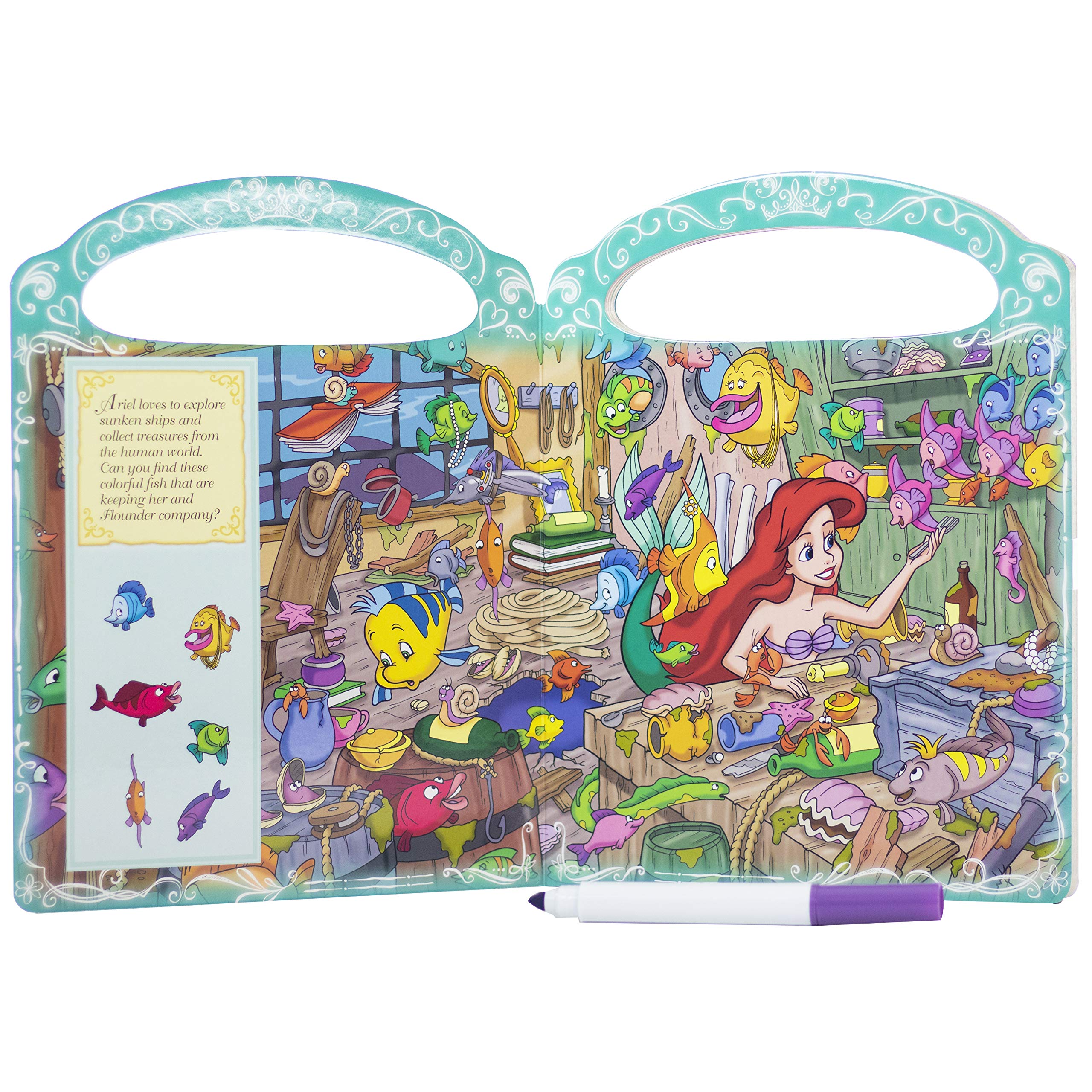 Disney Princess Write & Erase Look & Find - The English Bookshop Kuwait