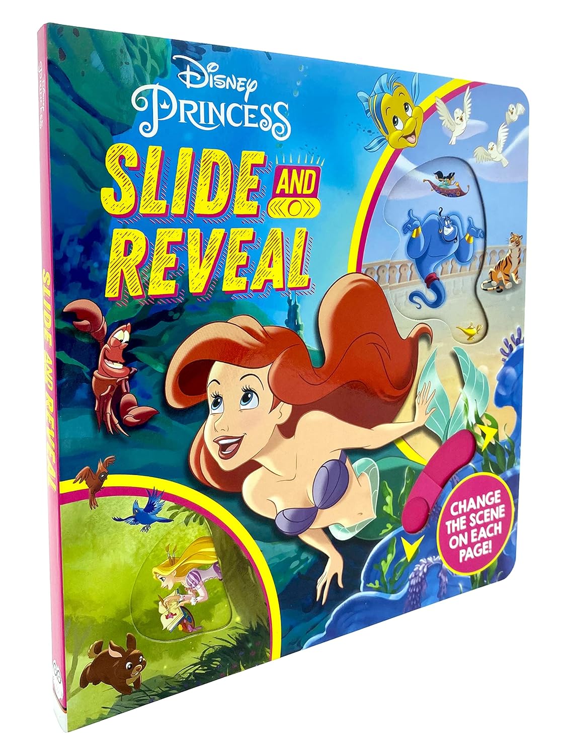 Disney Princess: Slide and Reveal (Activity Board Book) - The English Bookshop