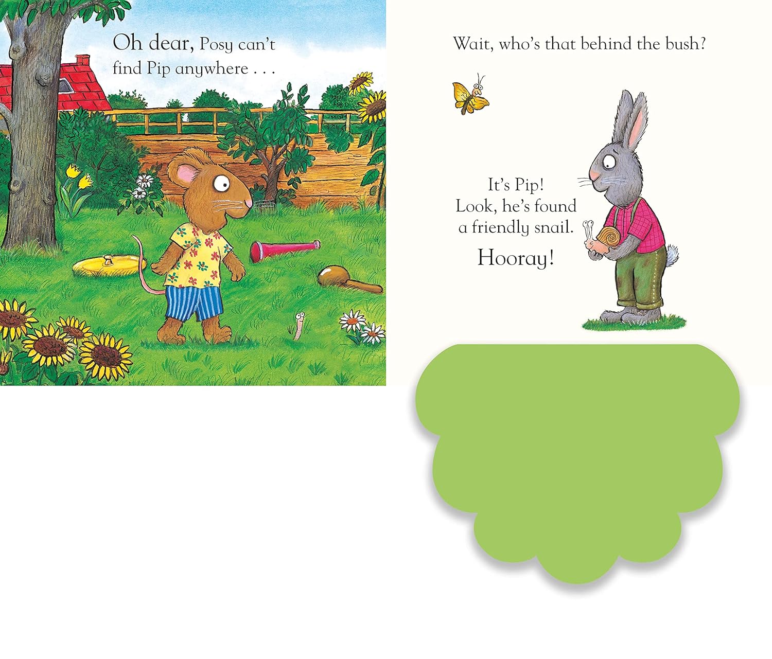 Pip and Posy, Where Are You? In the Garden (A Felt Flaps Book)