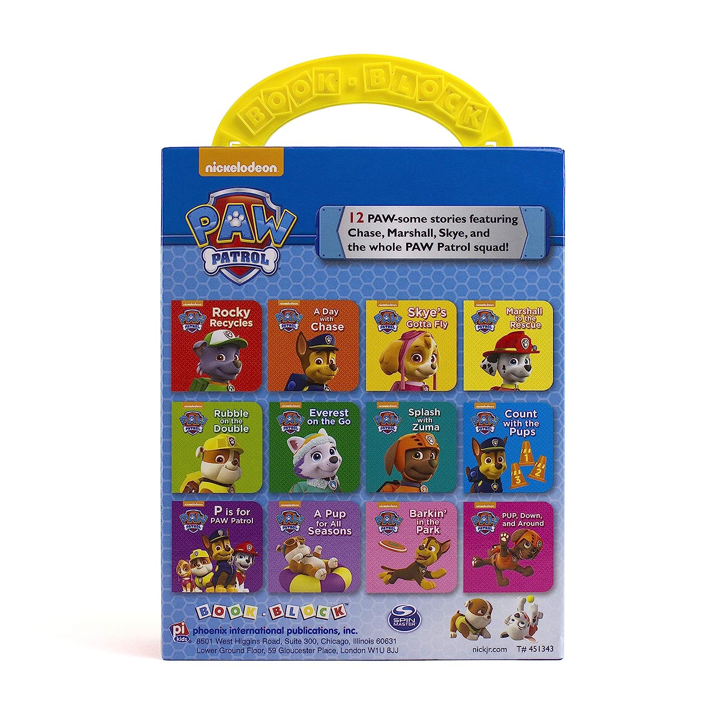 Nickelodeon Paw Patrol Chase, Skye, Marshall, and More! - My First Library Board Book Block 12-Book Set - The English Bookshop Kuwait