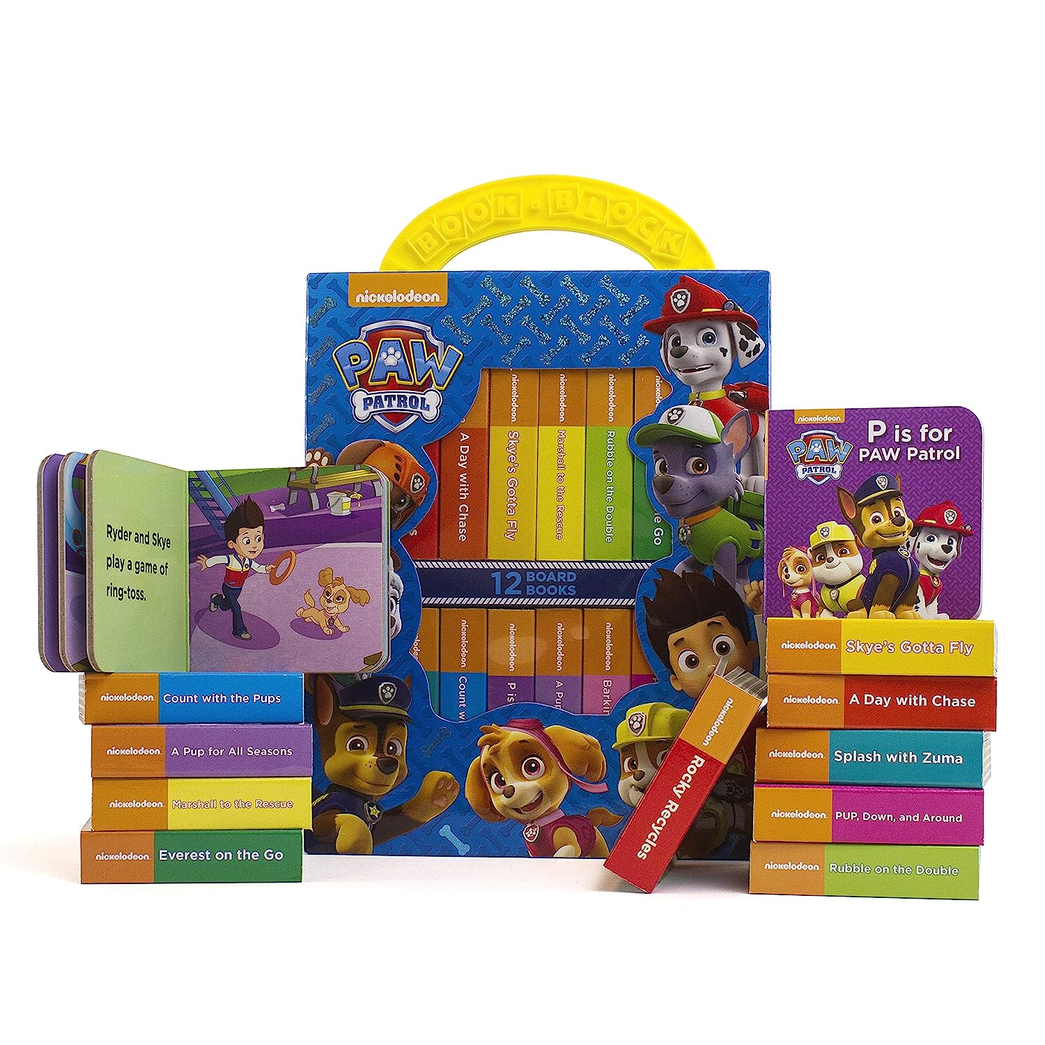 Nickelodeon Paw Patrol Chase, Skye, Marshall, and More! - My First Library Board Book Block 12-Book Set - The English Bookshop Kuwait