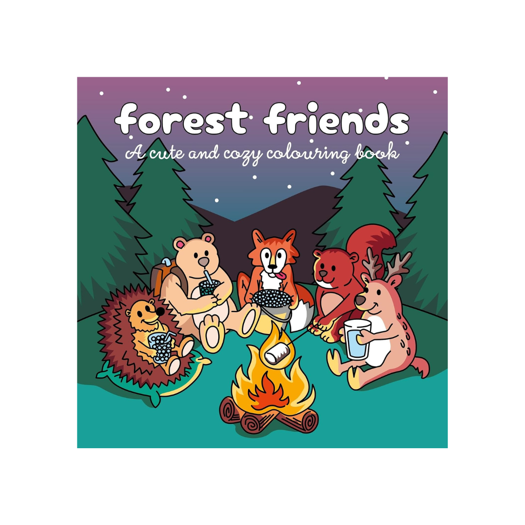 Forest Friends: A Cute and Cozy Colouring Book