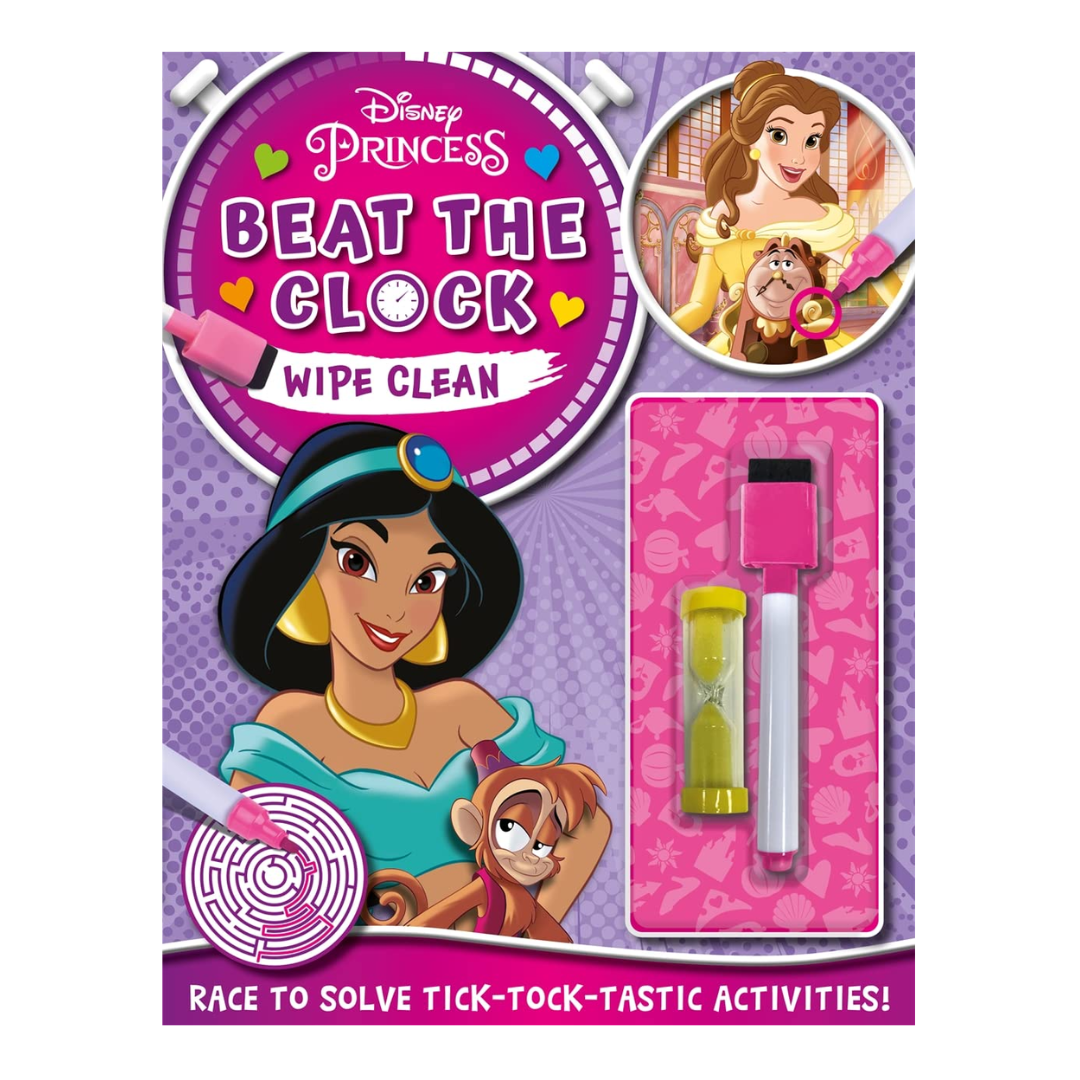 Disney Princess: Beat the Clock Wipe Clean (Timed Activities for Kids)