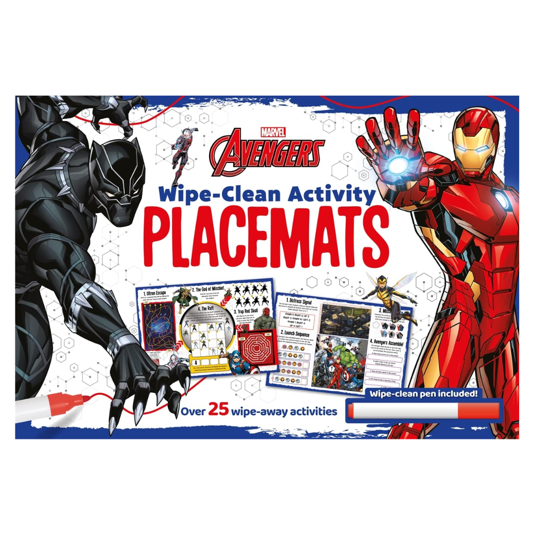 Marvel Avengers: Wipe-clean Activity Placemats