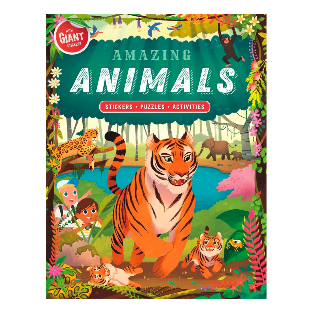 Amazing Animals (Sticker and Activity Book) - The English Bookshop Kuwait