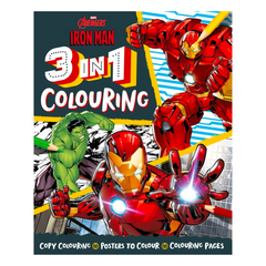Marvel Avengers Iron Man: 3 in 1 Colouring - The English Bookshop Kuwait