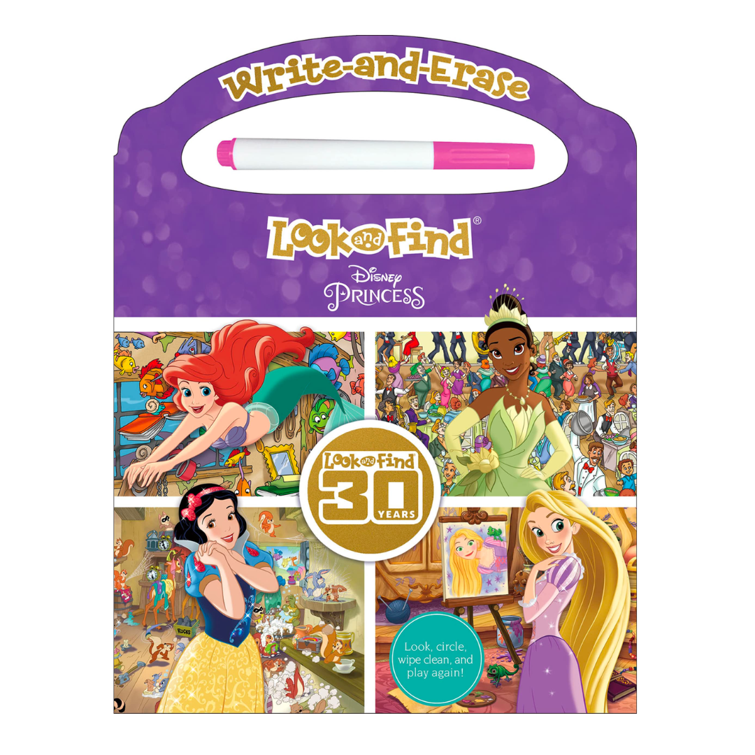 Disney Princess Write & Erase Look & Find - The English Bookshop Kuwait