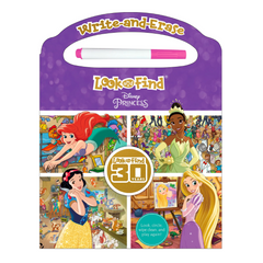 Disney Princess Write & Erase Look & Find - The English Bookshop Kuwait