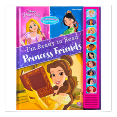 Disney Princess Belle, Mulan, Cinderella, Rapunzel, and More! - I'm Ready to Read Princess Friends Sound Book - The English Bookshop Kuwait