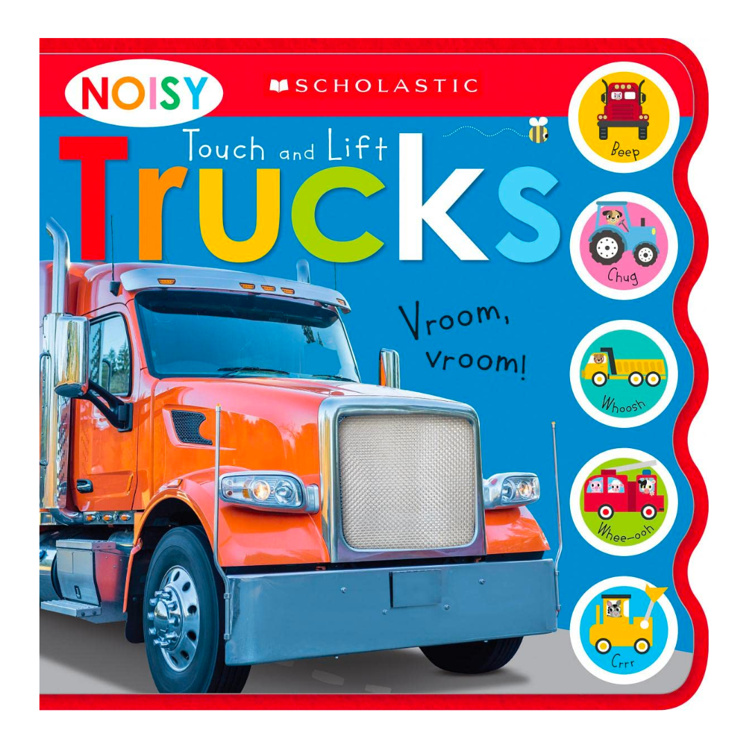 Noisy Touch And Lift Trucks: Scholastic Early Learners (Sound Books) - The English Bookshop Kuwait