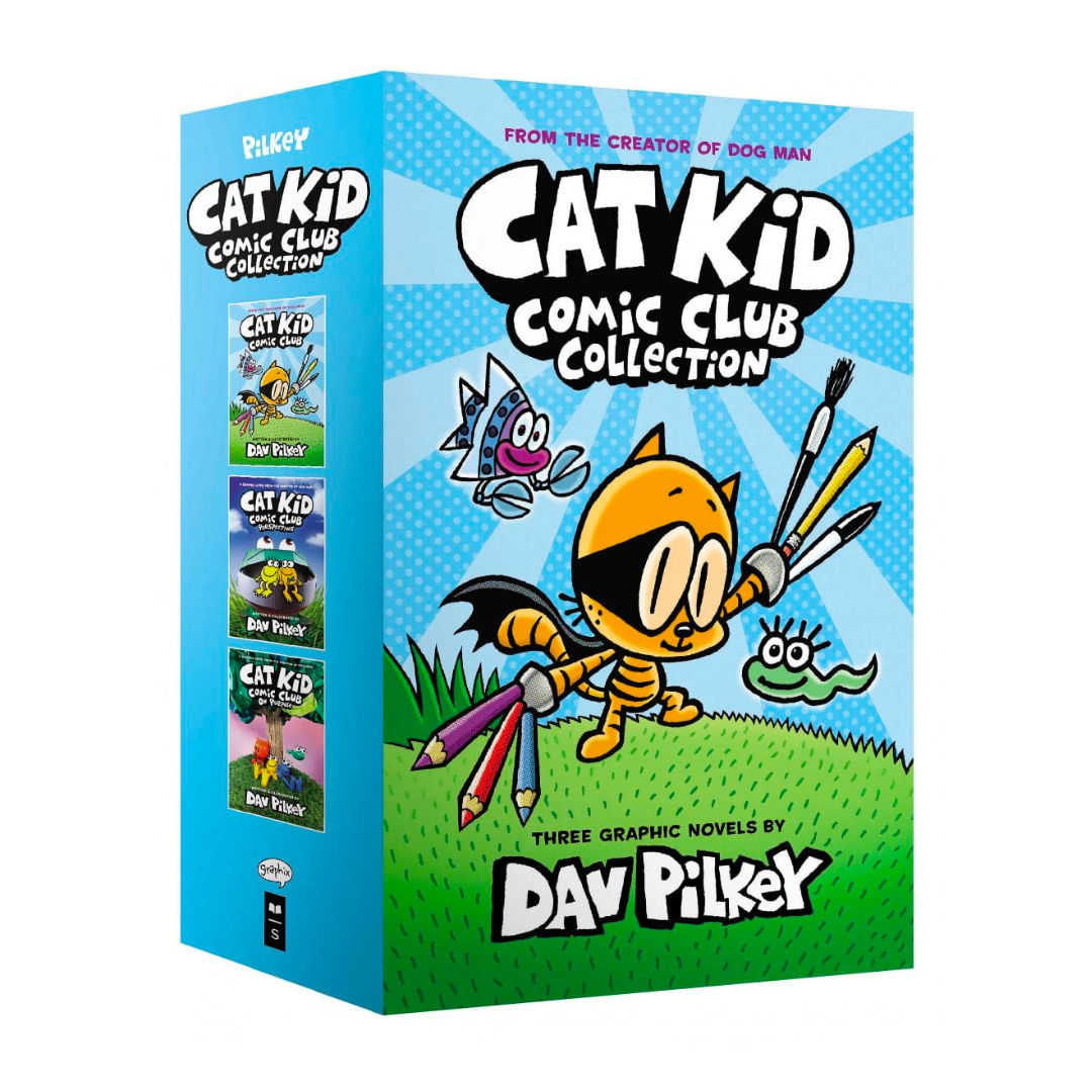 The Cat Kid Comic Club Collection: From the Creator of Dog Man (Cat Kid Comic Club #1-3 Boxed Set) - The English Bookshop Kuwait