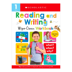First Grade Reading/Writing Wipe Clean Workbook: Scholastic Early Learners (Wipe Clean Workbook) - The English Bookshop Kuwait