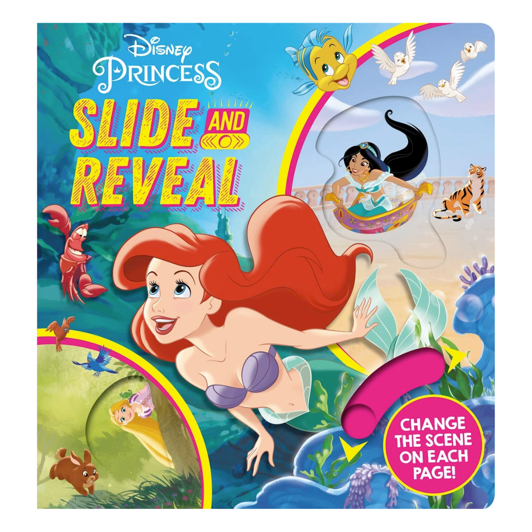 Disney Princess: Slide and Reveal (Activity Board Book) - The English Bookshop