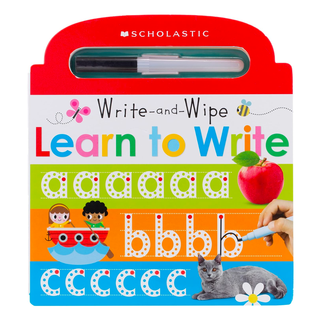 Learn to Write: Scholastic Early Learners (Write and Wipe) - The English Bookshop