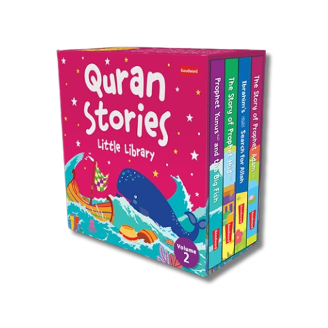 Quran Stories - Little Library - Vol.2  (4 Board Books Set) - The English Bookshop