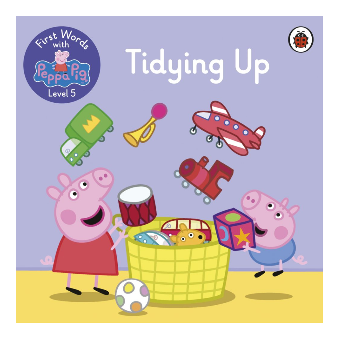 First Words with Peppa 5 : Tidying Up, Reading & Sticker - The English Bookshop