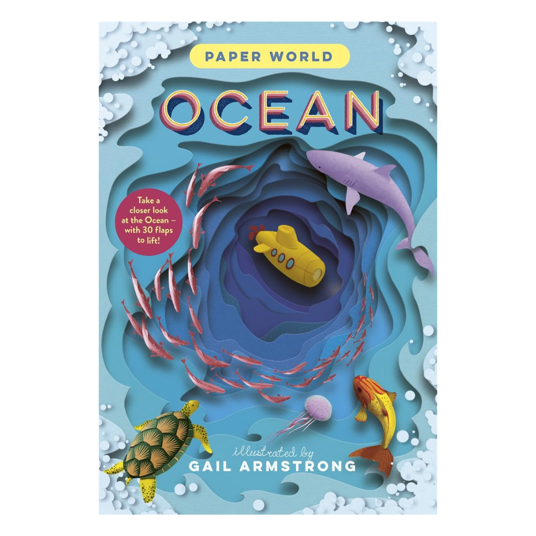 Paper World: Ocean: A fact-packed novelty book with 30 flaps to lift! - The English Bookshop