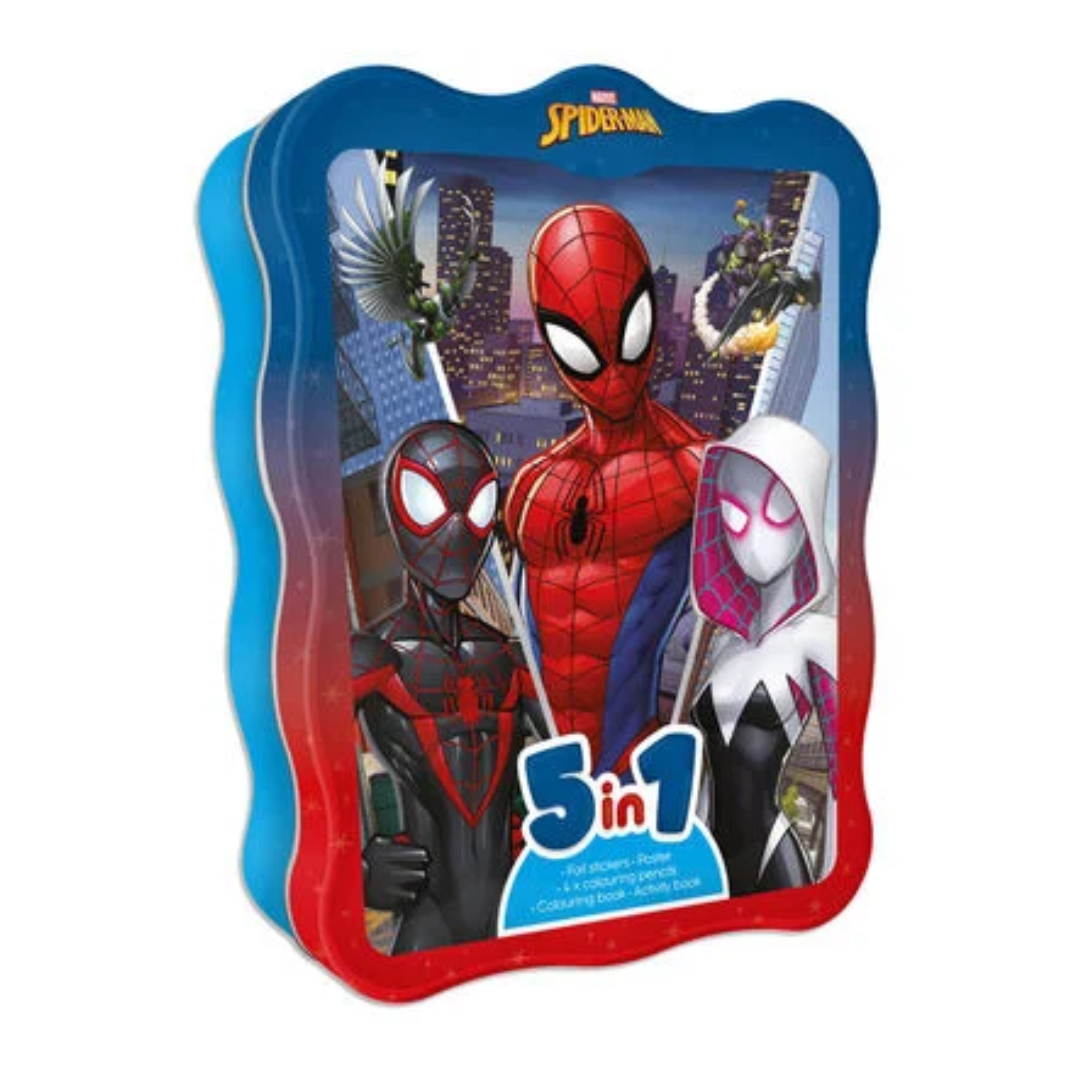 Marvel Spider-Man: 5-in-1 Tin - The English Bookshop