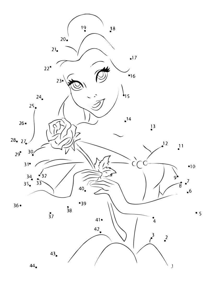 Disney Dot-to-Dot Princesses - The English Bookshop