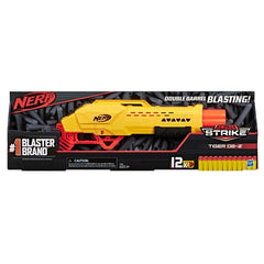 NERF Alpha StrikeTiger Double Barrel Shotgun Gun - The English Bookshop