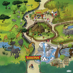 Active World Tuff Tray Safari Park Mat - The English Bookshop Kuwait