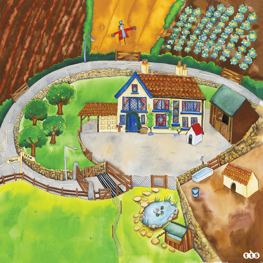 Active World Tuff Tray Farmyard Mat - The English Bookshop Kuwait