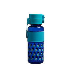 745ml Flip and Clip Printed Water Bottle - Blue - Tinc - The English Bookshop