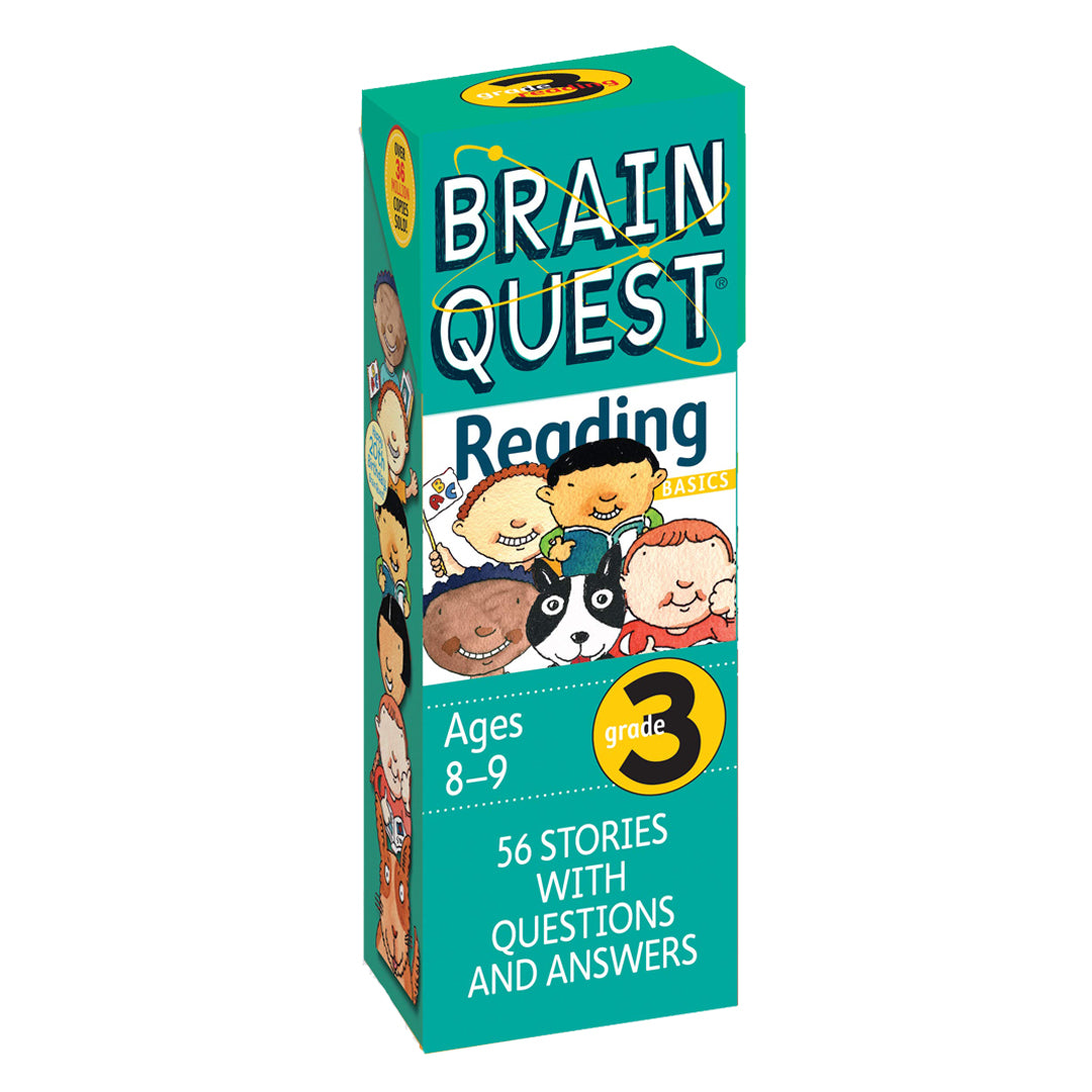 Brain Quest Grade 3 Reading: 56 Stories with Questions and Answers (Brain Quest Decks) - Workman Publishing - The English Bookshop