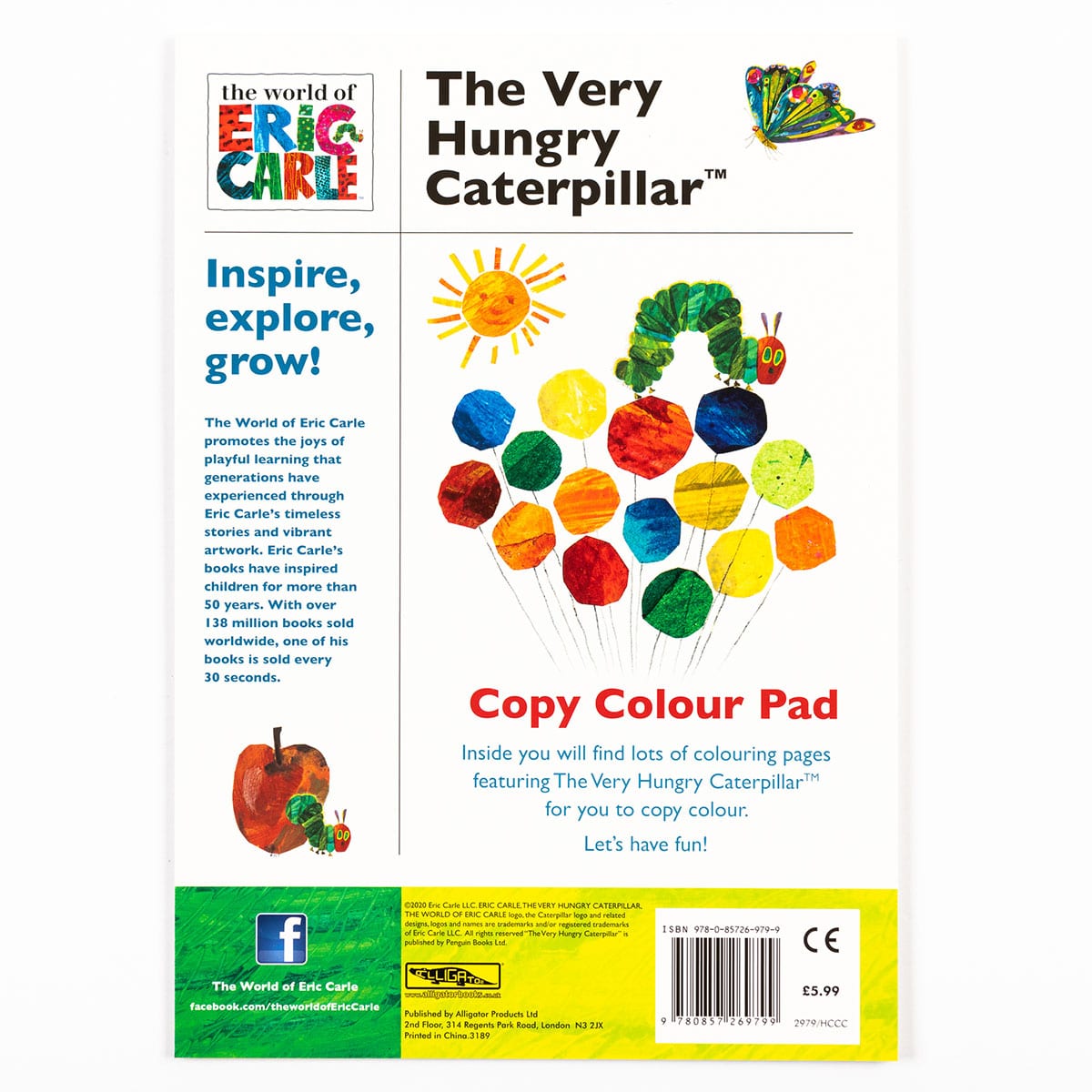 The Very Hungry Caterpillar Copy Colour Pad - The English Bookshop Kuwait