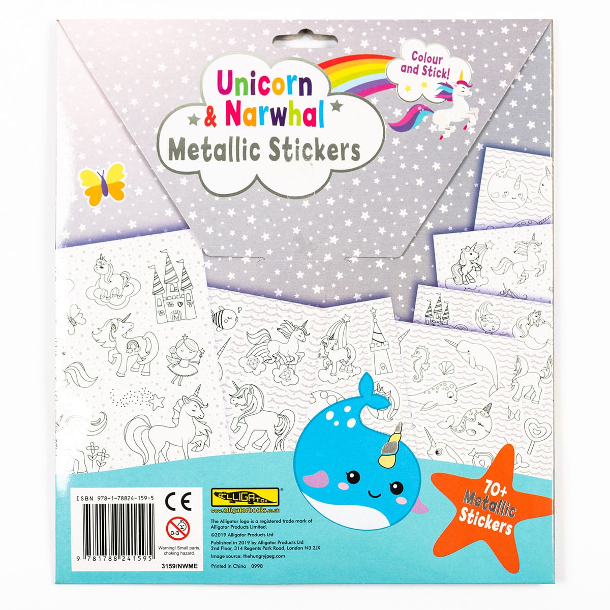 Unicorns & Narwhals Metallic Sticker Set - The English Bookshop Kuwait