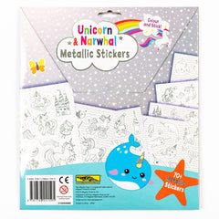 Unicorns & Narwhals Metallic Sticker Set - The English Bookshop Kuwait