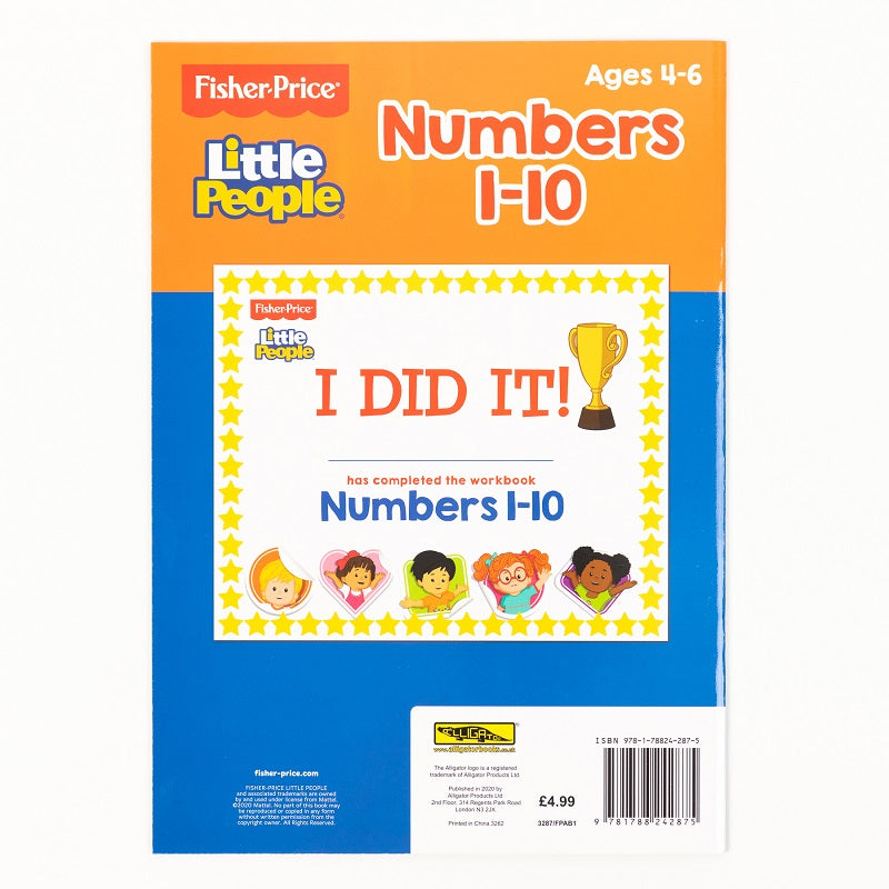 Fisher-Price Numbers Activity Book - The English Bookshop Kuwait