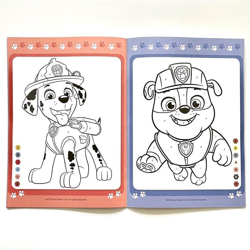 Paw Patrol Colour By Numbers - The English Bookshop Kuwait