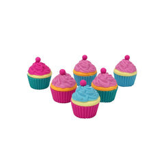 Set of 6 Cupcake Erasers - Tinc - The English Bookshop