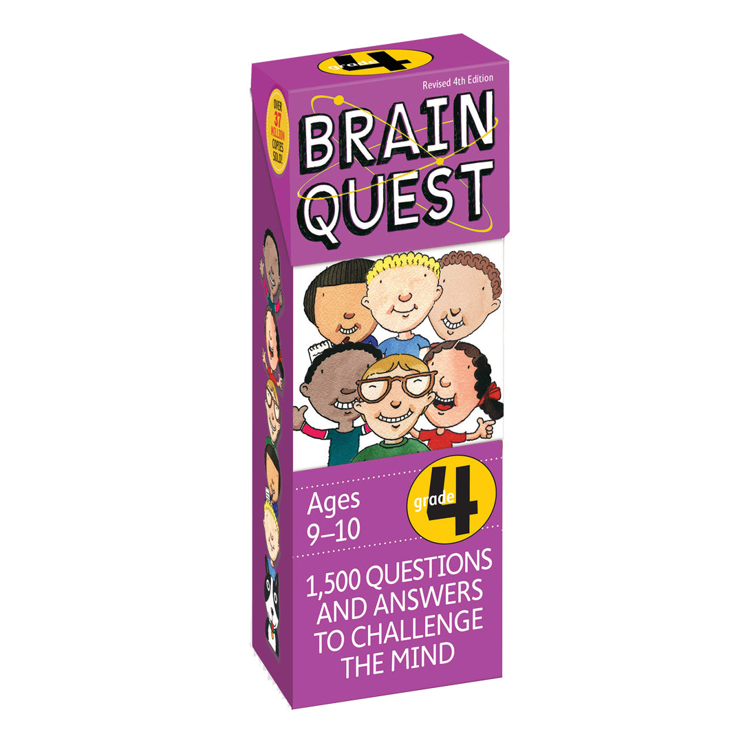 Brain Quest Grade 4, revised 4th edition: 1,500 Questions and Answers to Challenge the Mind (Brain Quest Decks) - Workman Publishing - The English Bookshop