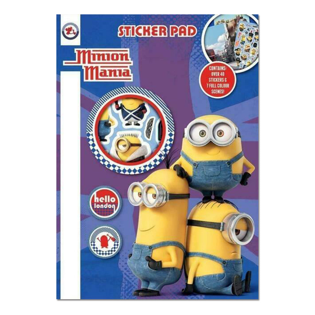 Official Despicable Minions Childrens Creative Activity Reusable Sticker Pad - Anker - The English Bookshop
