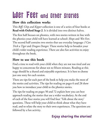 Read with Oxford: Stage 2: Biff, Chip and Kipper: Wet Feet and Other Stories - Roderick Hunt - The English Bookshop