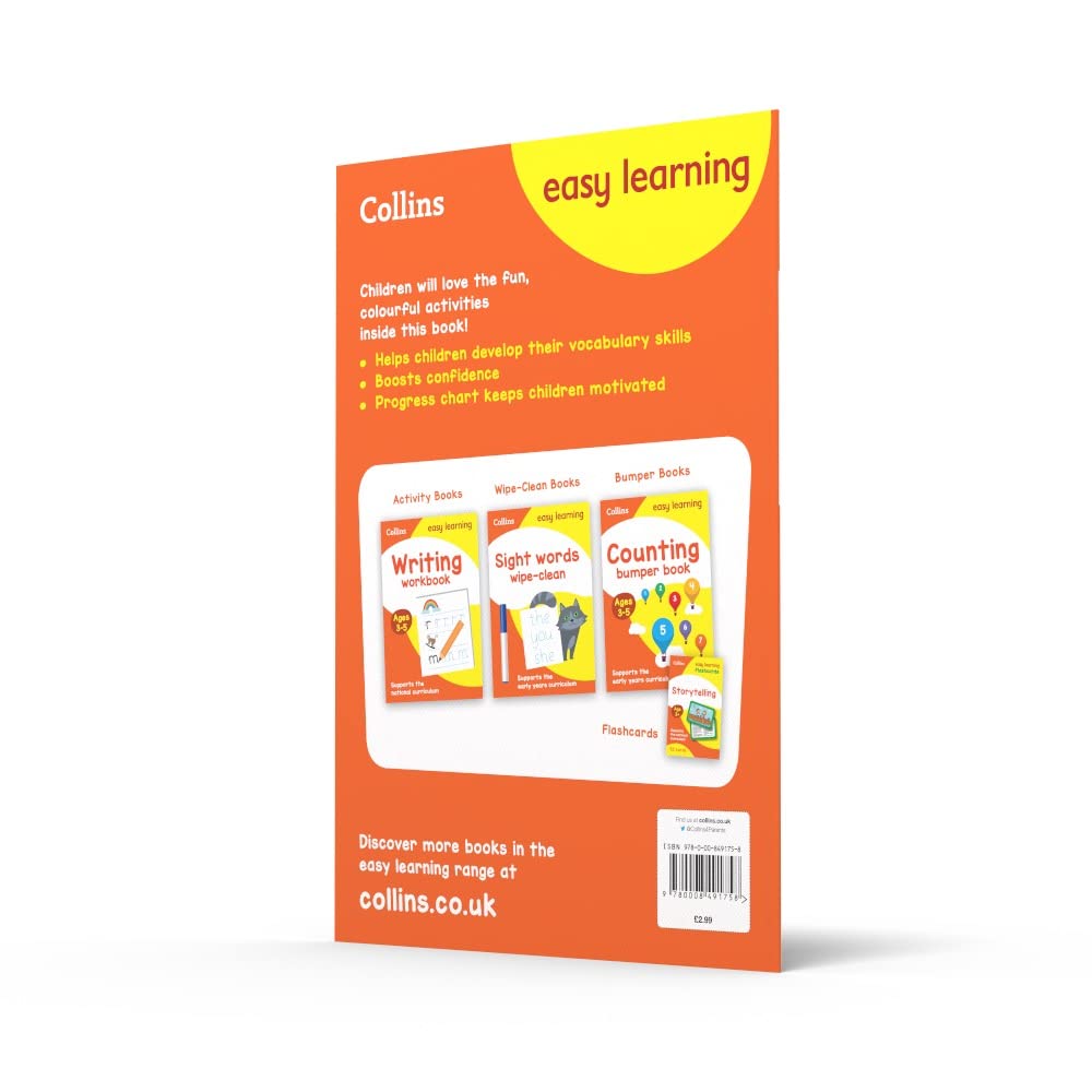 Collins Easy Learning Preschool - Vocabulary Activity Book Ages 3-5 (Collins Easy Learning Preschool) - The English Bookshop Kuwait
